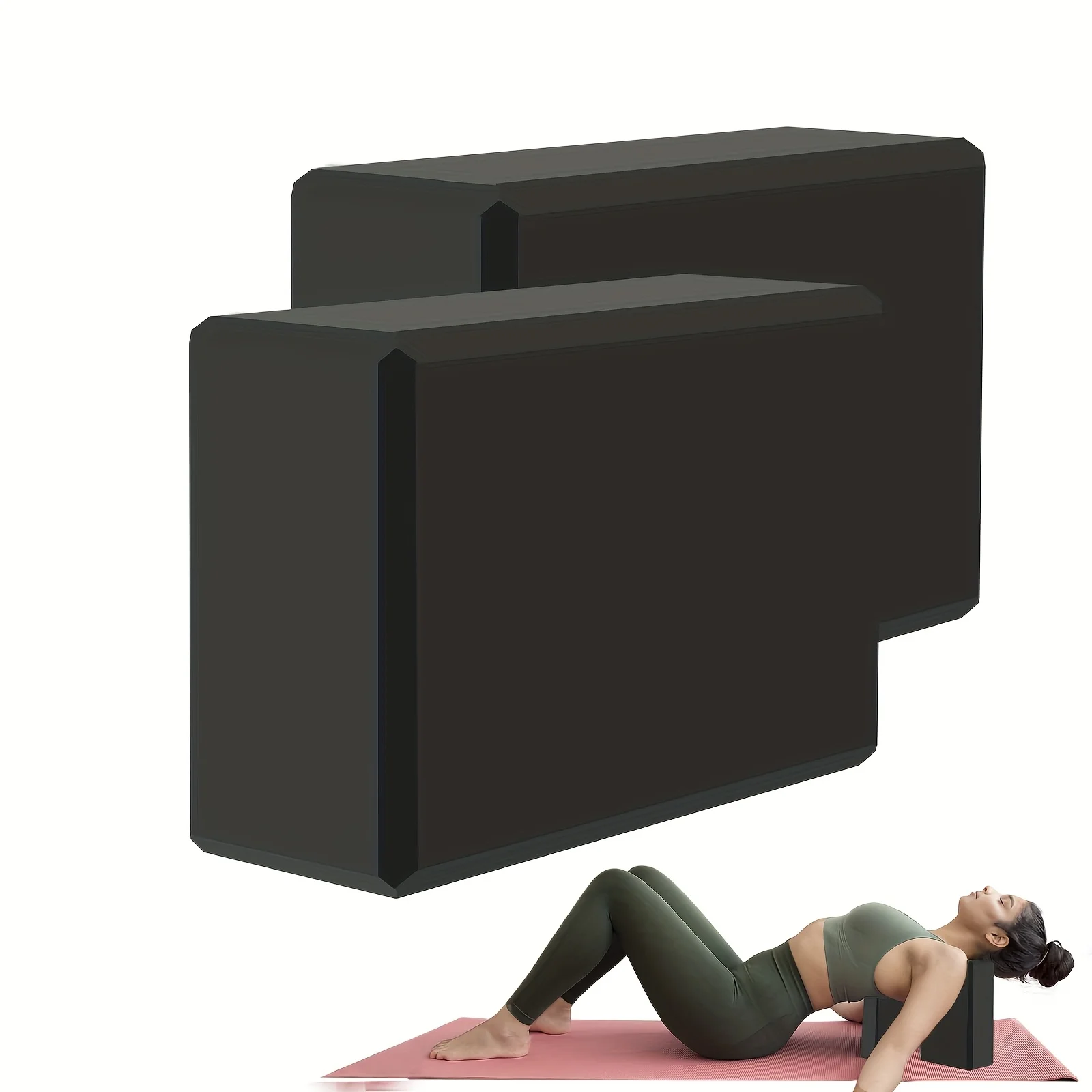 Brique en mousse pour gymnastique, exercice d’entraînement, équipement de Fitness, danse, Yoga, outil auxiliaire, étirement, mise en forme du corps, blocs de Yoga EVA, 1/2 pièces